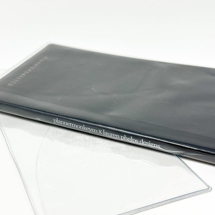 ' WEEKS' Dead Inside But Caffeinated Clear Soft Vinyl Notebook Cover For Freely Noted / Planned | PMC X LaurenPhelpsDesigns