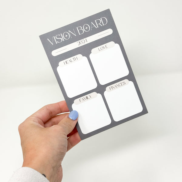 " Vision Board " 4x6 Journaling Card (Matte Cardstock)
