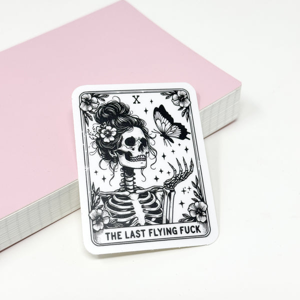 The Last Flying Fuck Tarot Vinyl Die Cut Sticker | Matte