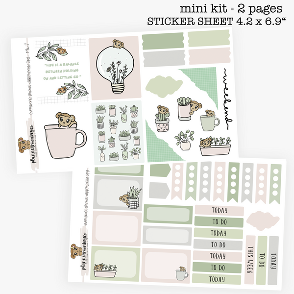 MK.7 | Everyone Grows Differently Weekly Planning Mini Kit | 2 Pages