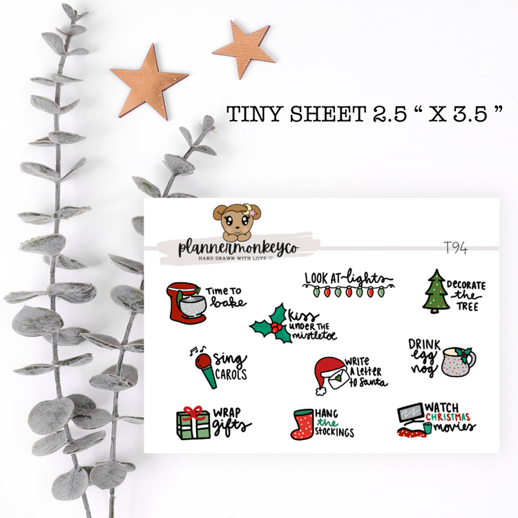T94 | Christmas Bucket List Tiny Sheet