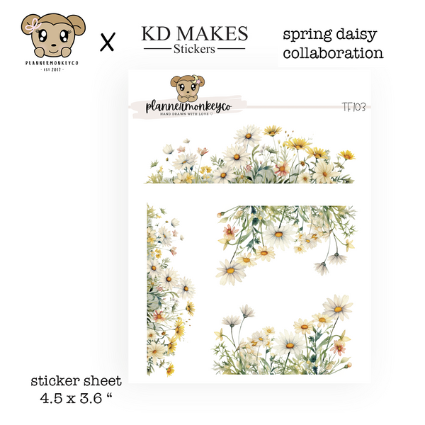 TF103 | Spring Daisy Deco (Transparent) (PMC X KDMAKES)