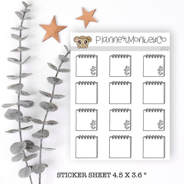 HS52 | Freely Noted Notebook Sticker