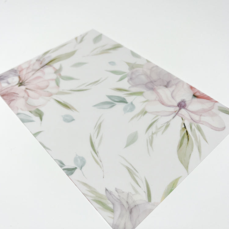 Delicate Bloom Vellum Sheet