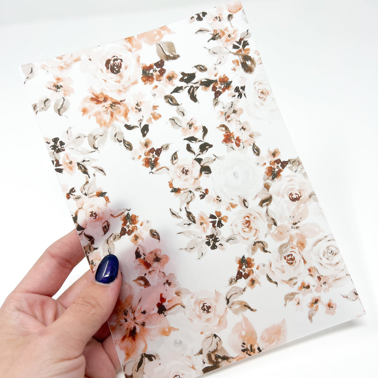 Boho Bloom Vellum Sheet