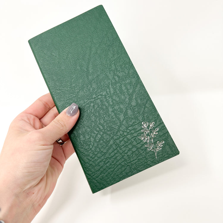 Freely Noted Weeks Size - GREEN | 52 gsm Tomoe River Paper Notebook (no monthly calendars)