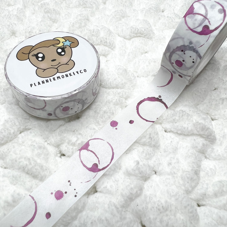 Wine Stain Washi Tape | 15MM
