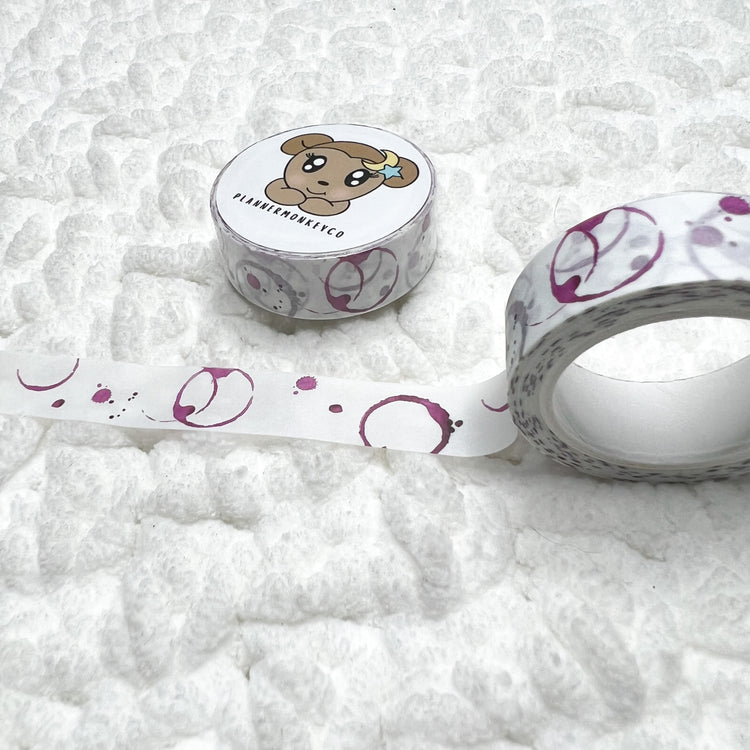 Wine Stain Washi Tape | 15MM