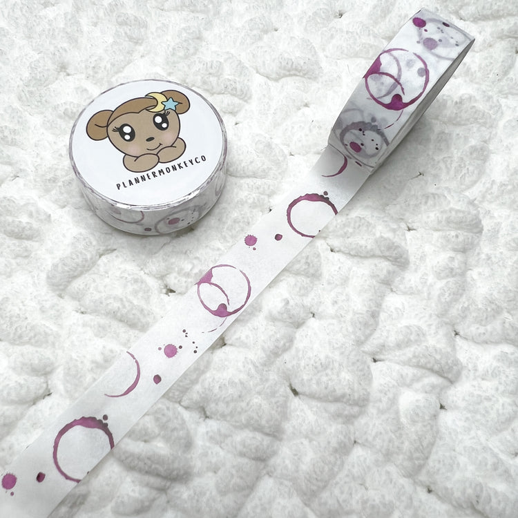 Wine Stain Washi Tape | 15MM