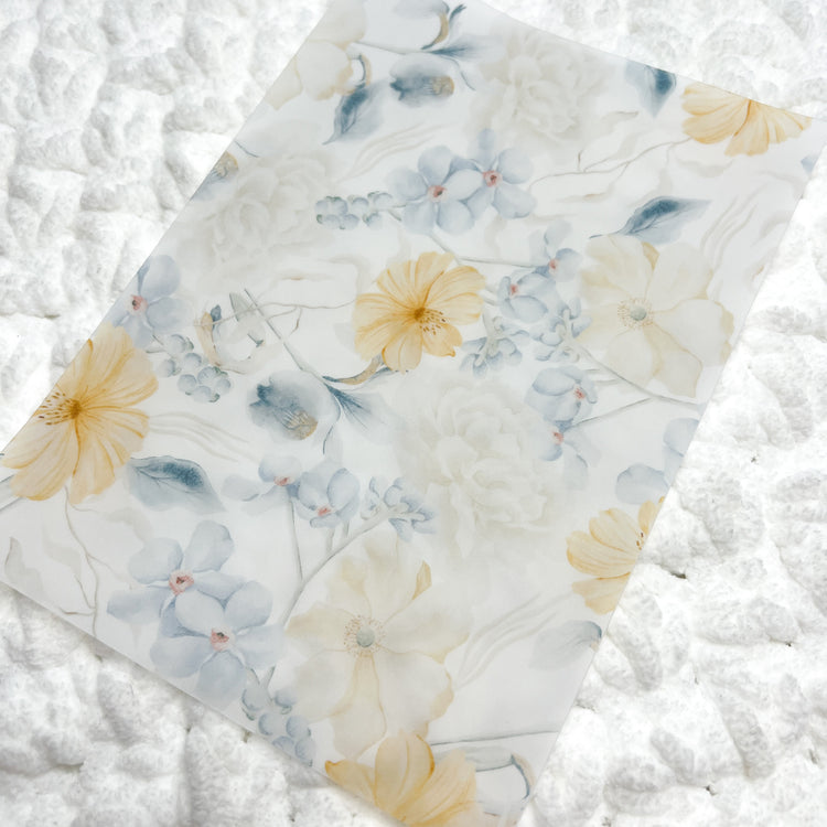 Dewy Morning Floral Vellum Sheet