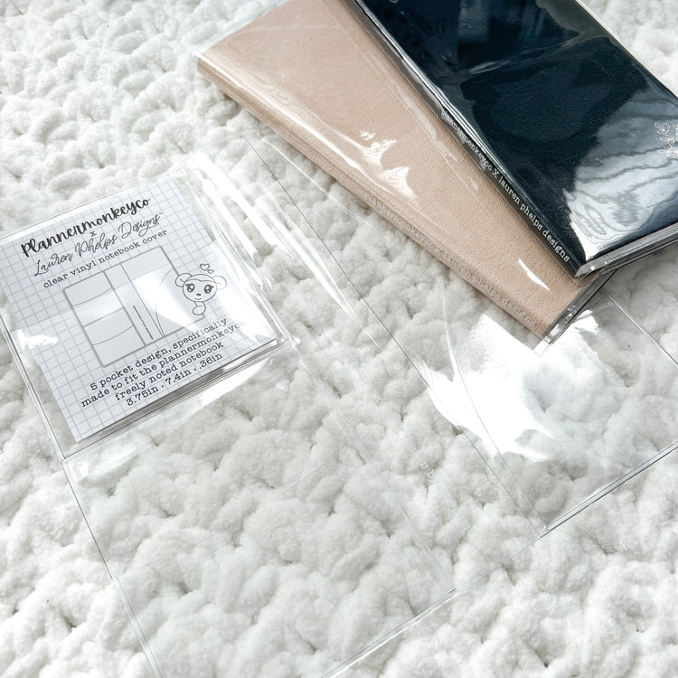' WEEKS' Clear Soft Vinyl Notebook Cover For Freely Noted / Planned | PMC X LaurenPhelpsDesigns