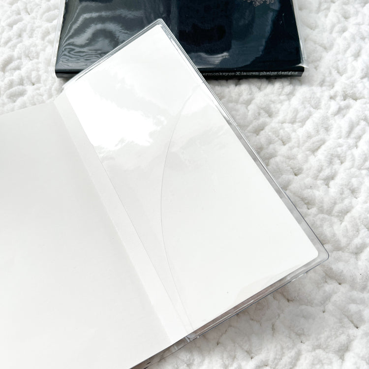 ' WEEKS' Clear Soft Vinyl Notebook Cover For Freely Noted / Planned | PMC X LaurenPhelpsDesigns
