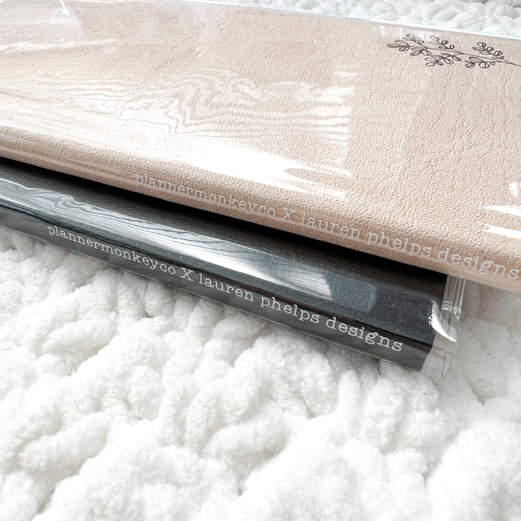' WEEKS' Clear Soft Vinyl Notebook Cover For Freely Noted / Planned | PMC X LaurenPhelpsDesigns
