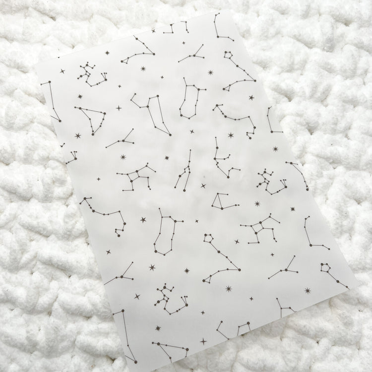 Minimal Constellation Vellum Sheet