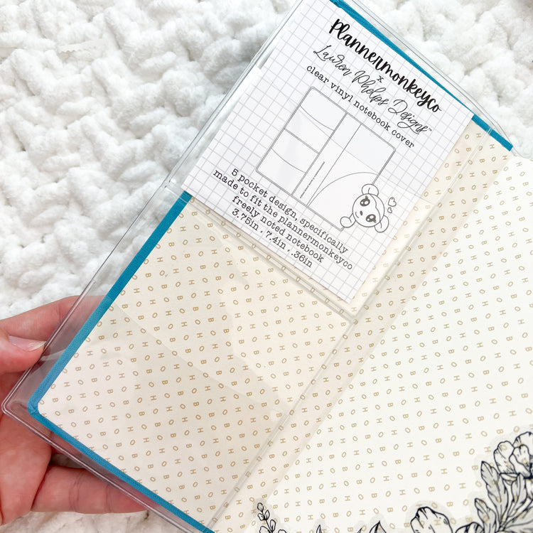 ' WEEKS' Clear Soft Vinyl Notebook Cover For Freely Noted / Planned | PMC X LaurenPhelpsDesigns