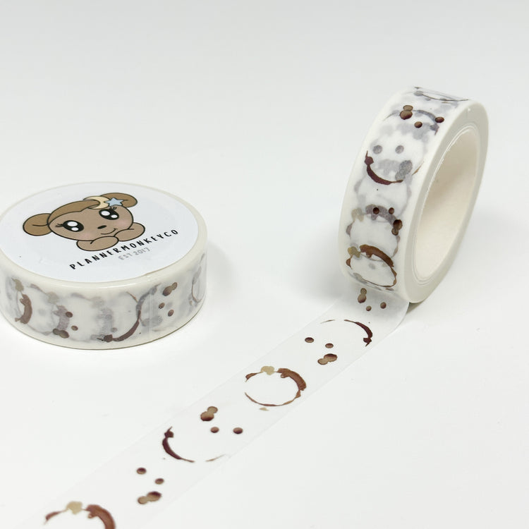Coffee Stain Washi Tape | 15MM
