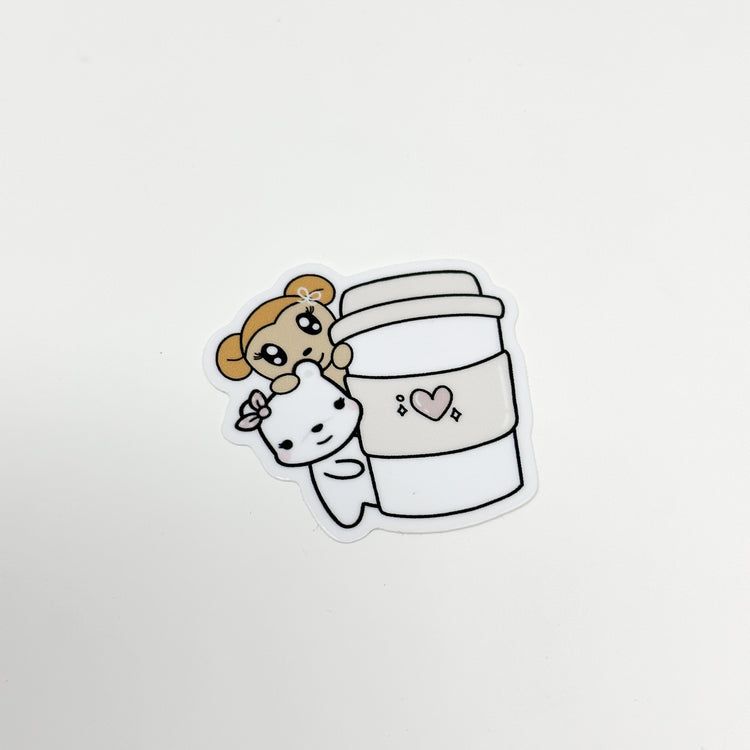 To Go Coffee Cup Vinyl Die Cut Sticker | Glossy (PMC X PBC)