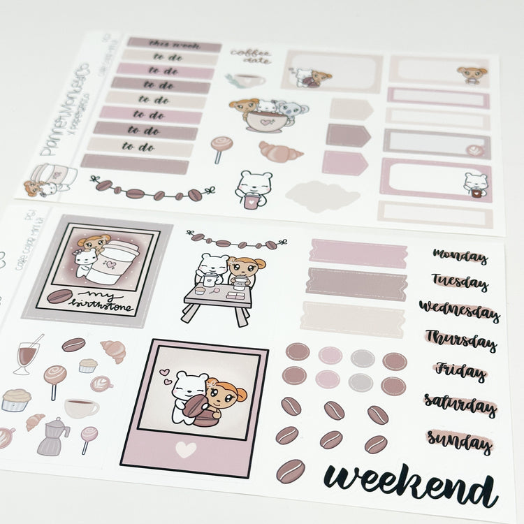 Cafe Collaboration Weekly Planning Mini Kit | 2 Pages (PMC X PBC)