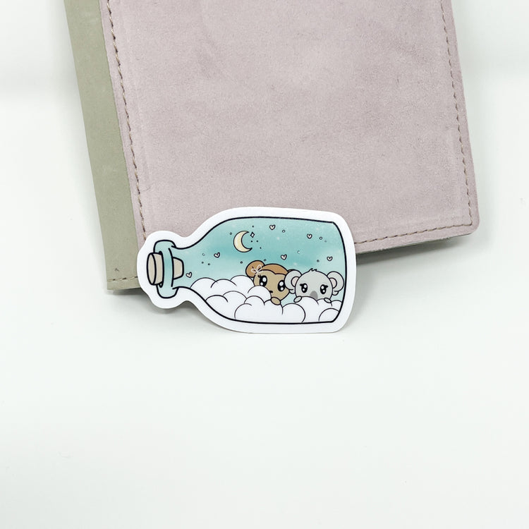 Never Stop Dreaming Macy + Mae Die Cut Vinyl Sticker | Glossy White