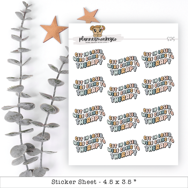 a sticker sheet with the words sticker sheet on it