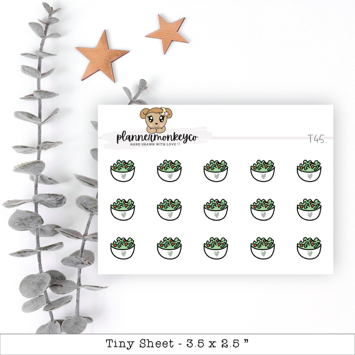 a sticker of a potted plant with a teddy bear on it