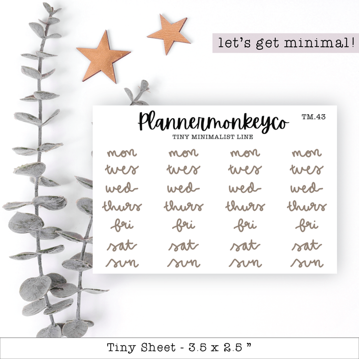 a planner sticker with three stars on it