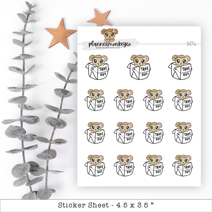 a sheet of stickers with a teddy bear on it