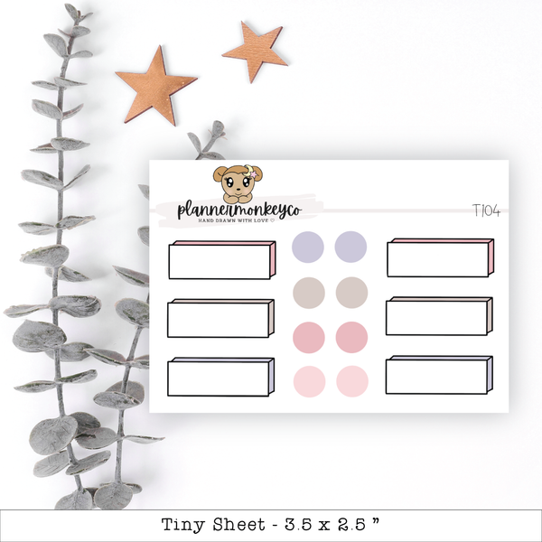 a planner sticker with a teddy bear on it