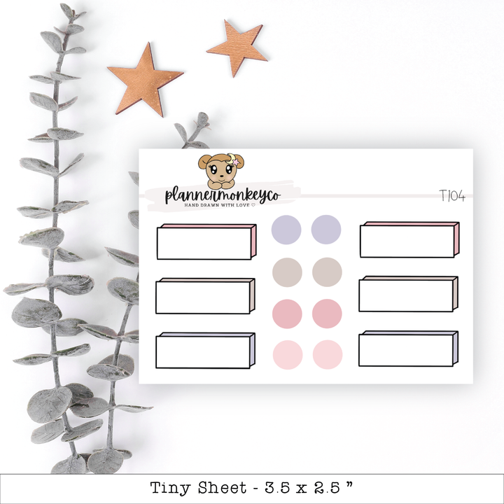 a planner sticker with a teddy bear on it