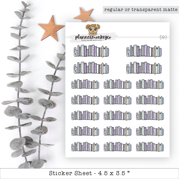 a sheet of stickers with a teddy bear on it