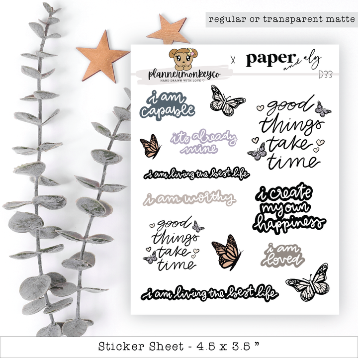 a sheet of paper with a bunch of stickers on it