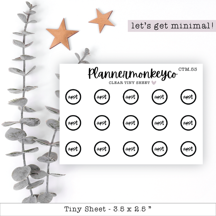 a planner sheet with three stars on it