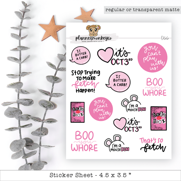 a sticker sheet with a bunch of stickers on it