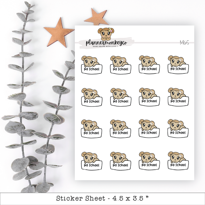 a sheet of stickers with a bear on it