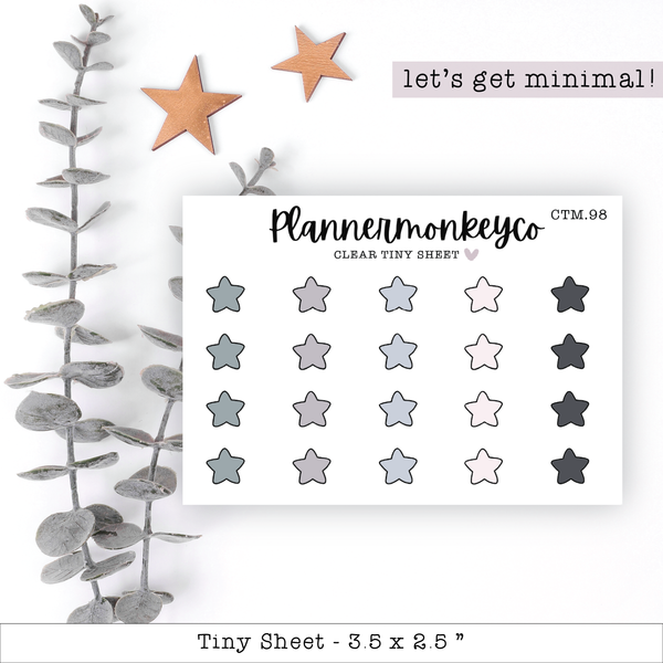 a sheet of paper with stars on it