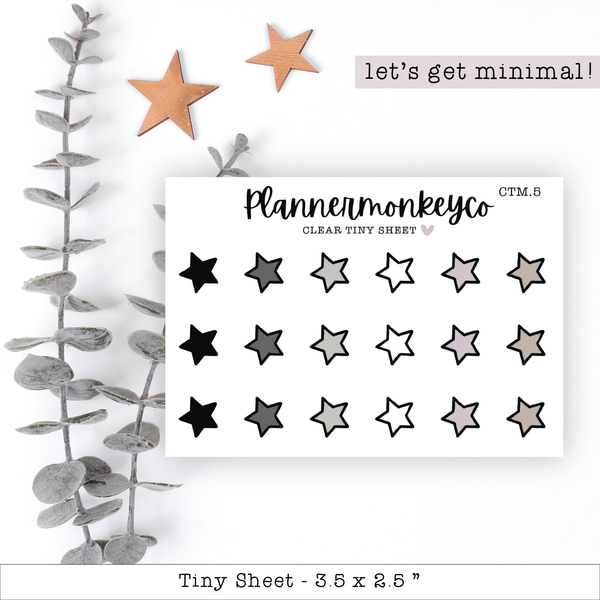 a sheet of paper with stars on it