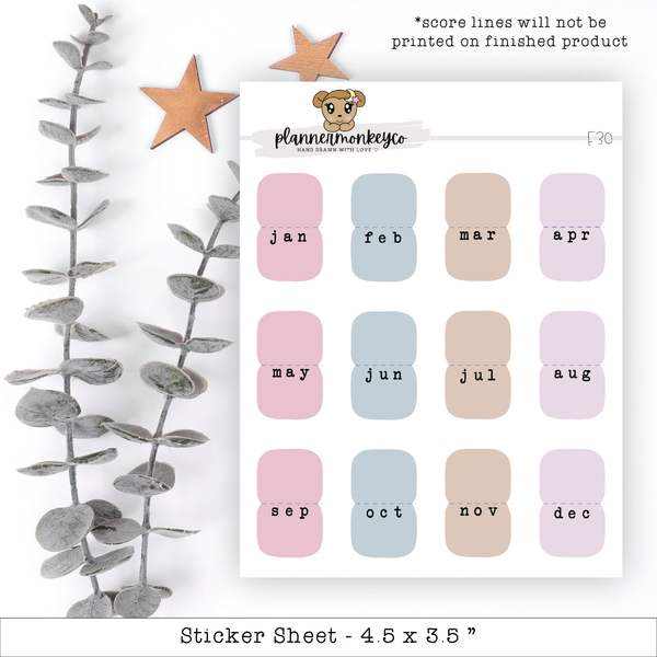 a planner sticker with a teddy bear on it