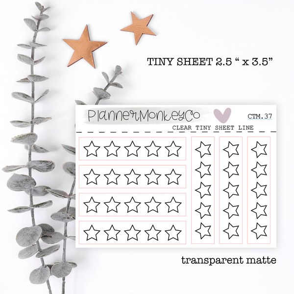 CTM.37 | 5 Star Rating Tiny sheet (Transparent)