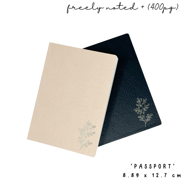 Passport Size | Freely Noted + (400pg) | Tomoe River Paper Notebook
