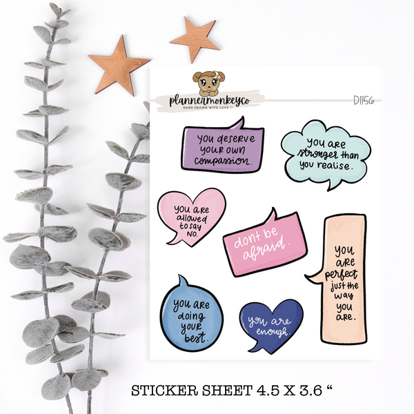 D92 | Dreamy Plans Affirmation Speech Box Doodles