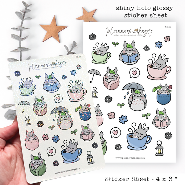 Cozy Tales (Tortoro) Holographic Deco Stickers