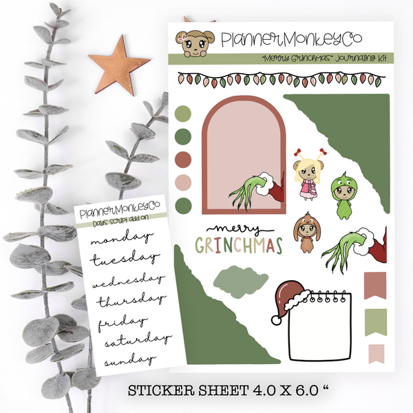 Merry Grinchmas Journaling Deco Sheet