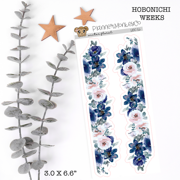 HOF.56 | Winter Floral Side Bar Deco (Transparent)