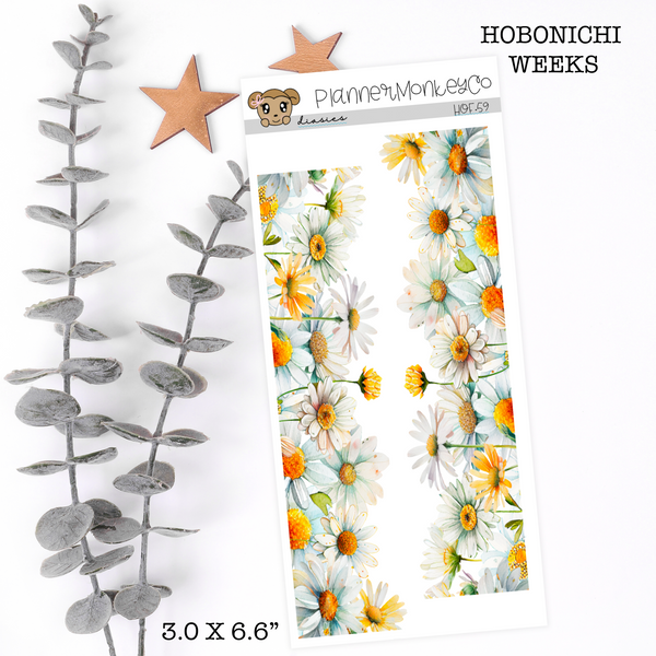 HOF.59 | Daisy Floral Side Bar Deco (Transparent)