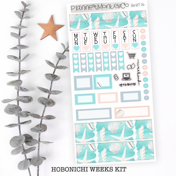 HWKIT26 | Hobonichi Weeks Kit ' Let's Go To The Beach '