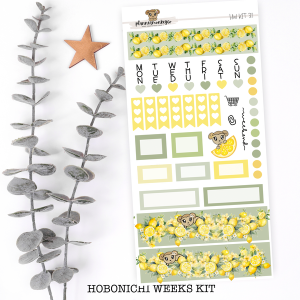 When Life Gives You Lemons Hobonichi Weeks Kit