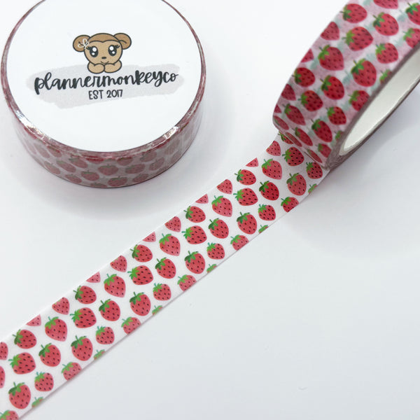 Sweet Strawberry Washi Tape | 15MM *last stock - low*