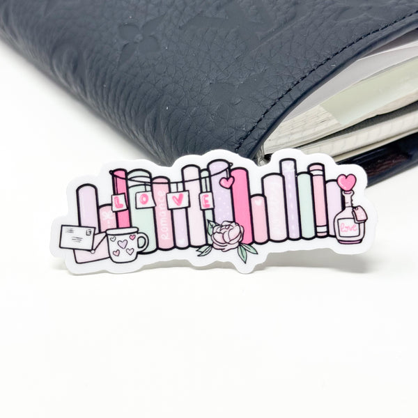 Be Mine Bookshelf Vinyl Die Cut | Glossy