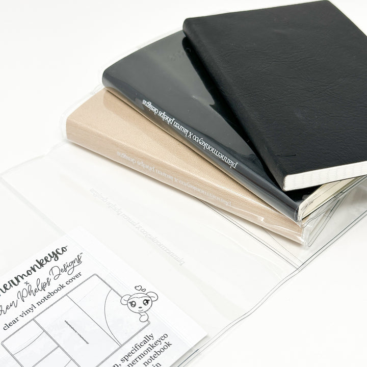 Vinyl Notebook Pocket ' 400 Page Freely Noted Clear Soft Vinyl Notebook Cover | PMC X ...