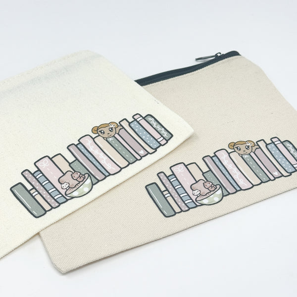 Woodland Stationery Book Lover Pencil Canvas Pouch (PMC X CAS)
